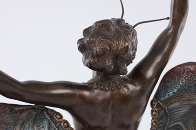 Lot 646 - RICHARD THUSS (d. 1945) AN EARLY 20TH CENTURY PATINATED AUSTRIAN COLD PAINTED BRONZE SCULPTURE