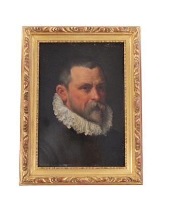 Lot 875 - A 17TH CENTURY PORTRAIT OIL ON PANEL