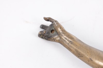 Lot 522 - A 17/18TH CENTURY BRONZE SCULPTURE CORPUS CHRISTI OF JESUS CHRIST CRUCIFIED