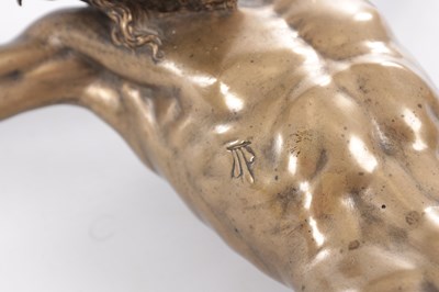 Lot 522 - A 17/18TH CENTURY BRONZE SCULPTURE CORPUS CHRISTI OF JESUS CHRIST CRUCIFIED