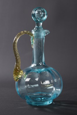 Lot 7 - A LATE 19TH CENTURY VENETIAN GLASS DECANTER SET