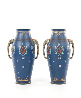 Lot 20 - METTLACH VASES