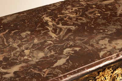 Lot 1193 - IN THE MANNER OF ANDRE-CHARLES BOULLE (1642-1732) A REGENCY FRENCH ORMOLU MOUNTED BOULLE EBONY VENEERED FRENCH COMMODE