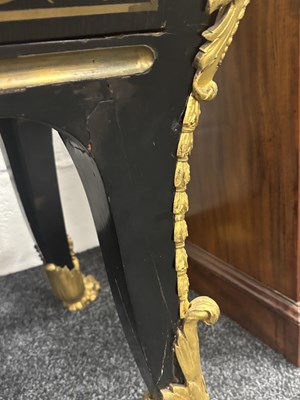 Lot 1193 - IN THE MANNER OF ANDRE-CHARLES BOULLE (1642-1732) A REGENCY FRENCH ORMOLU MOUNTED BOULLE EBONY VENEERED FRENCH COMMODE