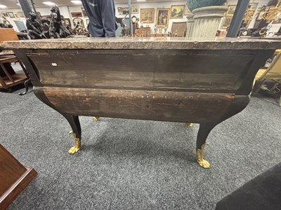 Lot 1193 - IN THE MANNER OF ANDRE-CHARLES BOULLE (1642-1732) A REGENCY FRENCH ORMOLU MOUNTED BOULLE EBONY VENEERED FRENCH COMMODE