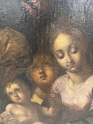 Lot 853 - A 17TH CENTURY ITALIAN OIL ON CANVAS