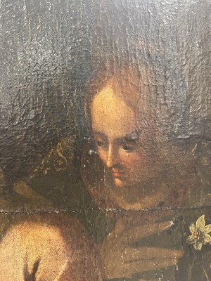 Lot 853 - A 17TH CENTURY ITALIAN OIL ON CANVAS