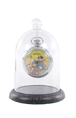 Lot 133 - AN INGERSOL AUTOMATION COWBOY POCKET WATCH
