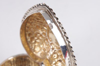 Lot 412 - A HEART SHAPED SILVER TRINKET BOX