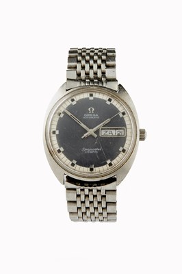 Lot 319 - A MID-20TH CENTURY STAINLESS STEEL OMEGA SEAMASTER COSMIC WRISTWATCH