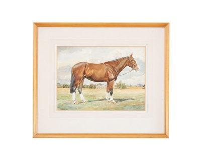 Lot 348 - R.HARVEY. WATERCOLOUR TITLED 'PATSY' - 1947