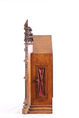 Lot 1049 - W. ROSKELL & CO. LIVERPOOL. A LARGE LATE 19TH CENTURY OAK TRIPLE FUSEE CHIMING BRACKET CLOCK