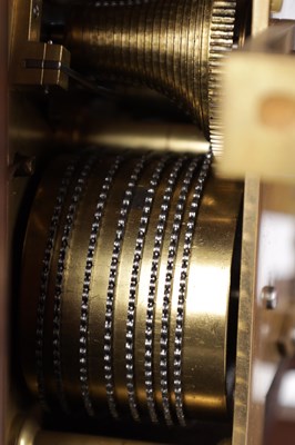 Lot 1049 - W. ROSKELL & CO. LIVERPOOL. A LARGE LATE 19TH CENTURY OAK TRIPLE FUSEE CHIMING BRACKET CLOCK