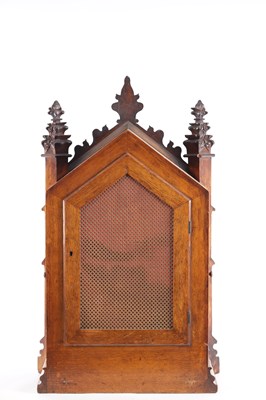 Lot 1049 - W. ROSKELL & CO. LIVERPOOL. A LARGE LATE 19TH CENTURY OAK TRIPLE FUSEE CHIMING BRACKET CLOCK