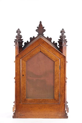 Lot 1049 - W. ROSKELL & CO. LIVERPOOL. A LARGE LATE 19TH CENTURY OAK TRIPLE FUSEE CHIMING BRACKET CLOCK