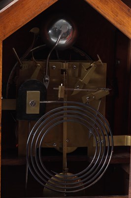 Lot 1049 - W. ROSKELL & CO. LIVERPOOL. A LARGE LATE 19TH CENTURY OAK TRIPLE FUSEE CHIMING BRACKET CLOCK