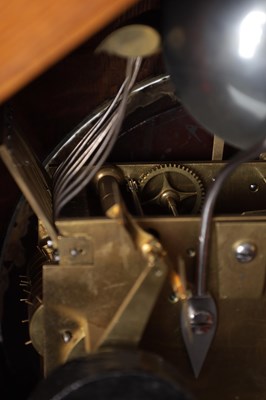 Lot 1049 - W. ROSKELL & CO. LIVERPOOL. A LARGE LATE 19TH CENTURY OAK TRIPLE FUSEE CHIMING BRACKET CLOCK