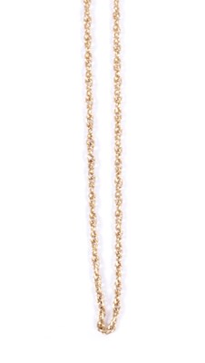 Lot 265 - A 9CT YELLOW GOLD CHAIN NECKLACE