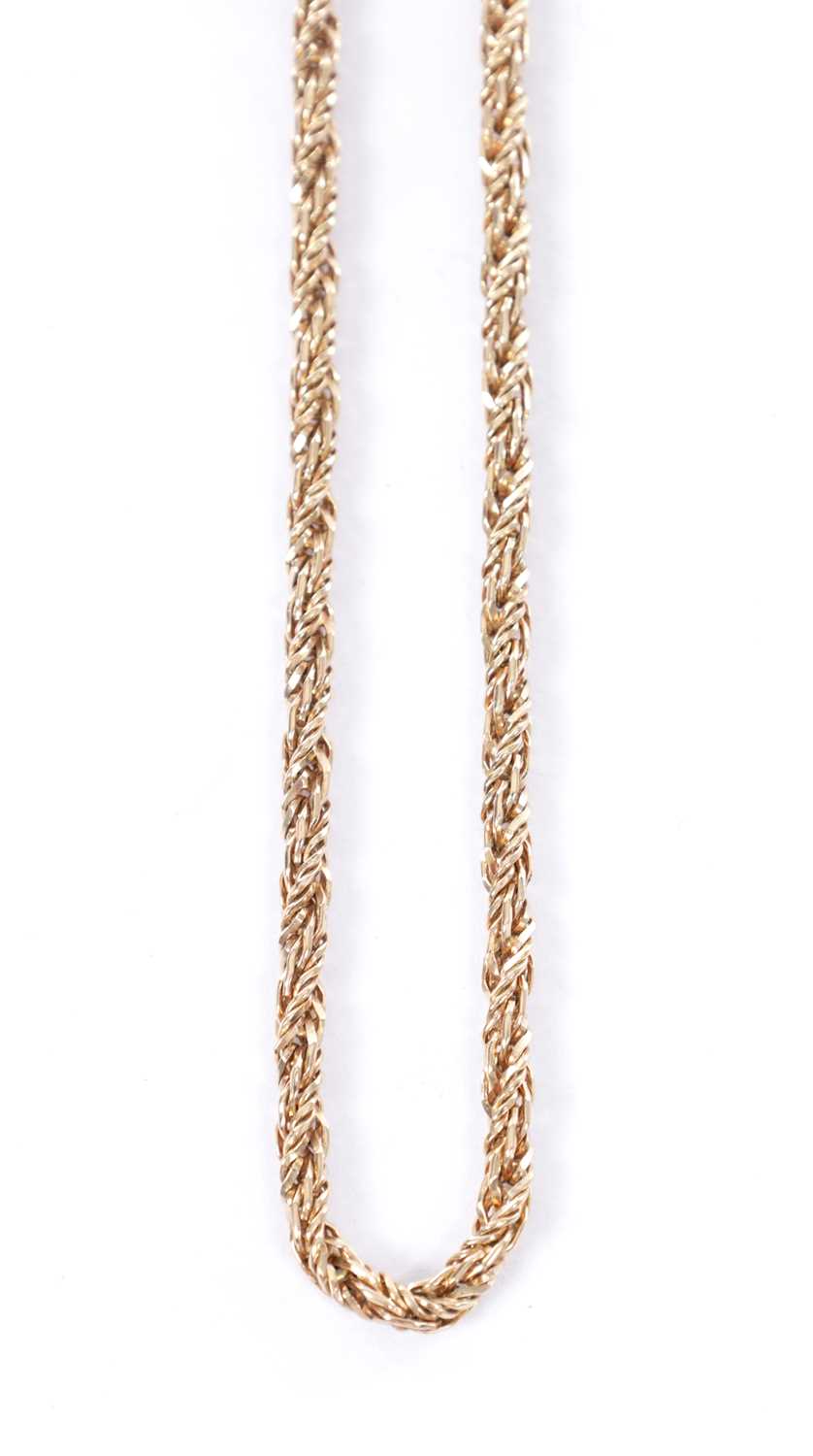 Lot 208 - A 9CT ROSE GOLD CHAIN NECKLACE