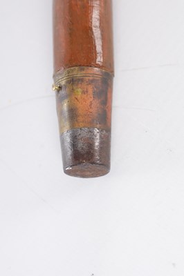 Lot 48 - AN ORIENTAL 19TH CENTURY CARVED WOOD WALKING STICK