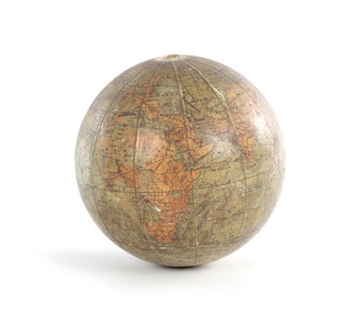 Lot 612 - A LATE 19TH/ EARLY 20TH CENTURY PAPER TERRESTRIAL GLOBE WITHOUT STAND