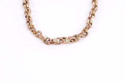 Lot 189 - A 9CT GOLD CHAIN BRACELET