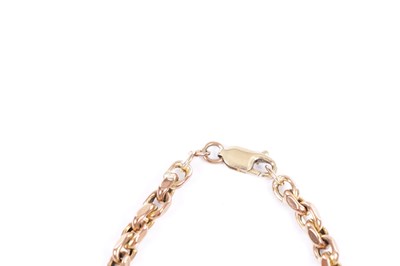 Lot 189 - A 9CT GOLD CHAIN BRACELET