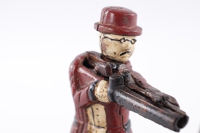 Lot 85 - A CAST IRON MONEY BOX 'TEDDY AND THE BEAR'