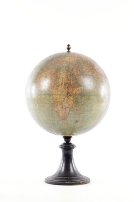 Lot 758 - A LATE 19TH CENTURY FRENCH TERRESTRIAL 12" GLOBE ON STAND