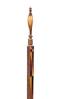 Lot 799 - A GEORGIAN CABINET MAKERS APPRENTICE PIECE FORMED AS A WALKING STICK
