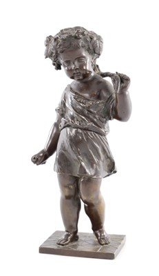Lot 234 - AN 19TH CENTURY FRENCH BRONZE FIGURE