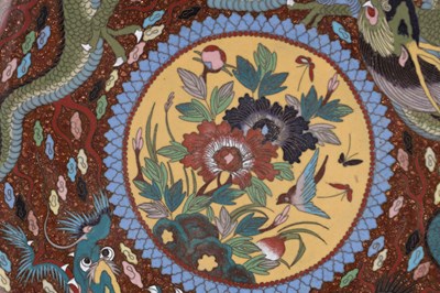 Lot 142 - A SMALL 19TH CENTURY CHINESE CLOISONNE DISH