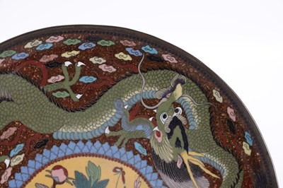 Lot 142 - A SMALL 19TH CENTURY CHINESE CLOISONNE DISH
