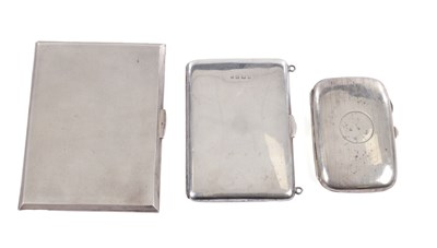 Lot 47 - A COLLECTION OF EDWARDIAN SILVER CASES