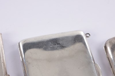 Lot 47 - A COLLECTION OF EDWARDIAN SILVER CASES