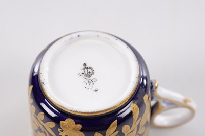 Lot 388 - A PAIR OF ROYAL CROWN DERBY COFFEE CANS AND SAUCERS