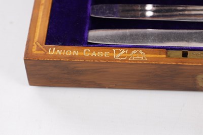 Lot 239 - TWO CASED DESSERT CANTEENS OF CUTLERY