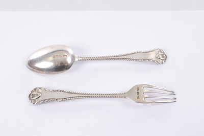 Lot 282 - TWO CASED SETS OF SILVER FLATWARE