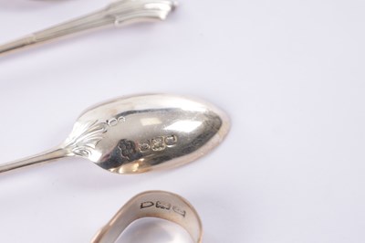 Lot 282 - TWO CASED SETS OF SILVER FLATWARE