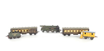 Lot 51 - A BOXED HORNBY O GAUGE LOCOMOTIVE TRAIN SET