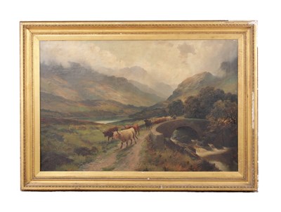 Lot 896 - HARALD R. HALL (BRITISH, 1866-1902) A LARGE 19TH CENTURY OIL ON CANVAS