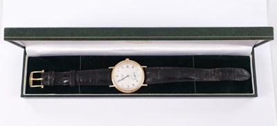 Lot 335 - A BREGUET REFERENCE 5920 GENTLEMEN'S 18CT GOLD WRISTWATCH ON CROCODILE STRAP