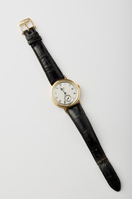 Lot 335 - A BREGUET REFERENCE 5920 GENTLEMEN'S 18CT GOLD WRISTWATCH ON CROCODILE STRAP