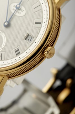 Lot 335 - A BREGUET REFERENCE 5920 GENTLEMEN'S 18CT GOLD WRISTWATCH ON CROCODILE STRAP