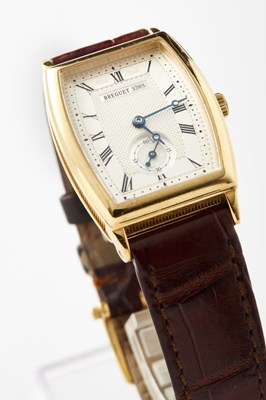 Lot 301 - A BREGUET REFERENCE 8670 LADY'S 18CT GOLD WRISTWATCH ON CROCODILE STRAP