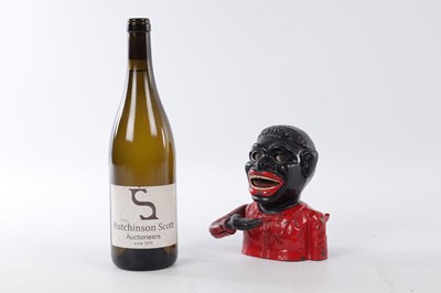 Lot 352 - A LATE 19TH CENTURY PAINTED CAST IRON 'JOLLY' MECHANICAL MONEY BANK