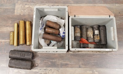 Lot 215 - A COLLECTION OF 18TH CENTURY AND LATER LONGCASE CLOCK WEIGHTS