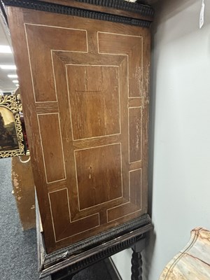 Lot 1126 - A FINE 17TH CENTURY ANTWERP TORTOISESHELL AND EBONY CABINET ON LATER STAND