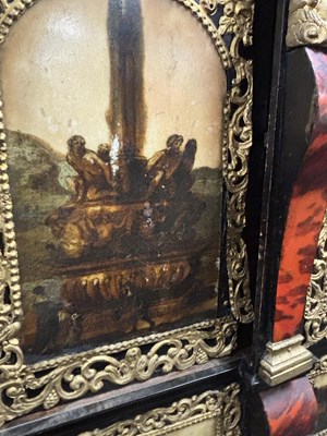 Lot 1126 - A FINE 17TH CENTURY ANTWERP TORTOISESHELL AND EBONY CABINET ON LATER STAND