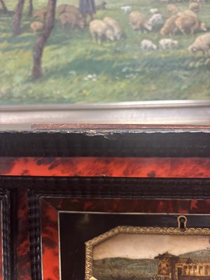 Lot 1126 - A FINE 17TH CENTURY ANTWERP TORTOISESHELL AND EBONY CABINET ON LATER STAND